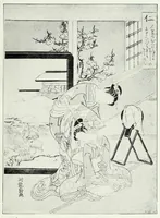 An illustration from A history of Japanese colour-prints (1920)