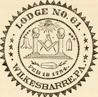 Picture 7 of 34 from A history of Lodge no. 61, F. and A. M., Wilkesbarré, Pa. ... with a collection of masonic addresses .. (1897), leaf 115