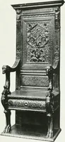 An illustration from A history of oak furniture (1920)