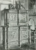 An illustration from A history of oak furniture (1920)