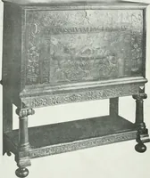 An illustration from A history of oak furniture (1920)