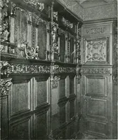 An illustration from A history of oak furniture (1920)