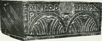 An illustration from A history of oak furniture (1920)