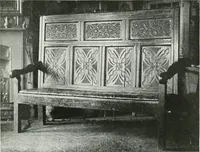An illustration from A history of oak furniture (1920)