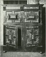 An illustration from A history of oak furniture (1920)