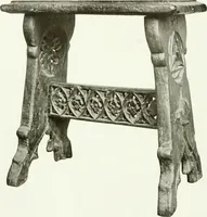 An illustration from A history of oak furniture (1920)