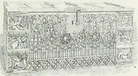 An illustration from A history of oak furniture (1920)