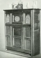 An illustration from A history of oak furniture (1920)