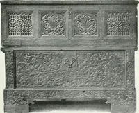 An illustration from A history of oak furniture (1920)