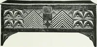 An illustration from A history of oak furniture (1920)