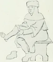 An illustration from A history of oak furniture (1920)