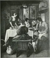 An illustration from A history of oak furniture (1920)