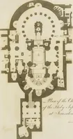 An illustration from An history of the origin and establishment of Gothic architecture : comprehending also an account, from his own writings, of Caesar Caesarianus, the first professed commentator on Vitruvius, and of his translation of that author : an investigation of the principles and proportions of that style of architecture called the Gothic : and an inquiry into the mode of painting upon and staining glass, as practiced in the ecclesiastical structures of the Middle Ages (1813)