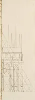 An illustration from An history of the origin and establishment of Gothic architecture : comprehending also an account, from his own writings, of Caesar Caesarianus, the first professed commentator on Vitruvius, and of his translation of that author : an investigation of the principles and proportions of that style of architecture called the Gothic : and an inquiry into the mode of painting upon and staining glass, as practiced in the ecclesiastical structures of the Middle Ages (1813)