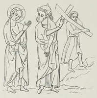 An illustration from The history of Our Lord as exemplified in works of art: with that of His types; St. John the Baptist; and other persons of the Old and New Testament (1864)