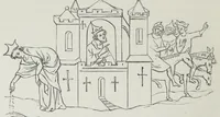 An illustration from The history of Our Lord as exemplified in works of art: with that of His types; St. John the Baptist; and other persons of the Old and New Testament (1864)