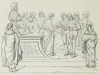 An illustration from The history of Our Lord as exemplified in works of art: with that of His types; St. John the Baptist; and other persons of the Old and New Testament (1864)