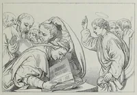 An illustration from The history of Our Lord as exemplified in works of art: with that of His types; St. John the Baptist; and other persons of the Old and New Testament (1864)