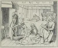 An illustration from The history of Our Lord as exemplified in works of art: with that of His types; St. John the Baptist; and other persons of the Old and New Testament (1864)