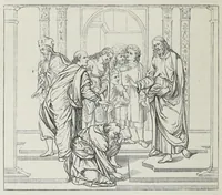 An illustration from The history of Our Lord as exemplified in works of art: with that of His types; St. John the Baptist; and other persons of the Old and New Testament (1864)