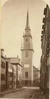 An illustration from History of Paul Revere's signal lanterns, April 18, 1775, in the steeple of the North Church: with an account of the tablet on Christ Church and the monuments at Highland Park and Dorchester Heights (1878)