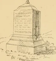 An illustration from History of Paul Revere's signal lanterns, April 18, 1775, in the steeple of the North Church: with an account of the tablet on Christ Church and the monuments at Highland Park and Dorchester Heights (1878)