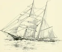 An illustration from History of shipbuilding on North river, Plymouth county, Massachusetts, with genealogies of the shipbuilders, and accounts of the industries upon its tributaries. 1640 to 1872 (1889)