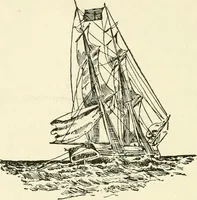 An illustration from History of shipbuilding on North river, Plymouth county, Massachusetts, with genealogies of the shipbuilders, and accounts of the industries upon its tributaries. 1640 to 1872 (1889)