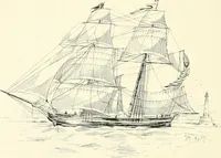 An illustration from History of shipbuilding on North river, Plymouth county, Massachusetts, with genealogies of the shipbuilders, and accounts of the industries upon its tributaries. 1640 to 1872 (1889)