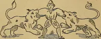 An illustration from The history of signboards : from earliest times to the present day (1866)
