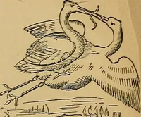 An illustration from The history of signboards : from earliest times to the present day (1866)