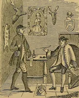 An illustration from The history of signboards : from earliest times to the present day (1866)