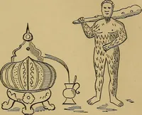An illustration from The history of signboards : from earliest times to the present day (1866)