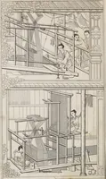 An illustration from The history of silk, cotton, linen, wool, and other fibrous substances : including observations on spinning, dyeing, and weaving : also an account of the pastoral life of the ancients, their social state and attainments in the domestic arts : with appendices on Pliny's Natural history, on the origin and manufacture of linen and cotton paper, on felting, netting, &c., deduced from copious and authentic sources (1845)