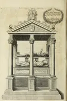 An illustration from The history of St. Paul's Cathedral in London, from its foundation ... : beautified with sundry prospects of the old fabrick, which was destroyed by the fire of that city, 1666 : as also with the figures of the tombs and monuments therein, which were all defaced in the late rebellion : whereunto is added, a continuation thereof, setting forth what was done in the structure of the new church, to the year 1685 : likewise, an historical account of the northern cathedrals, and chief collegiate churches in the province of York (1716)