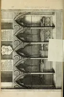 An illustration from The history of St. Paul's Cathedral in London, from its foundation ... : beautified with sundry prospects of the old fabrick, which was destroyed by the fire of that city, 1666 : as also with the figures of the tombs and monuments therein, which were all defaced in the late rebellion : whereunto is added, a continuation thereof, setting forth what was done in the structure of the new church, to the year 1685 : likewise, an historical account of the northern cathedrals, and chief collegiate churches in the province of York (1716)