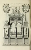 An illustration from The history of St. Paul's Cathedral in London, from its foundation ... : beautified with sundry prospects of the old fabrick, which was destroyed by the fire of that city, 1666 : as also with the figures of the tombs and monuments therein, which were all defaced in the late rebellion : whereunto is added, a continuation thereof, setting forth what was done in the structure of the new church, to the year 1685 : likewise, an historical account of the northern cathedrals, and chief collegiate churches in the province of York (1716)