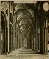 An illustration from The history of St. Paul's Cathedral in London, from its foundation ... : beautified with sundry prospects of the old fabrick, which was destroyed by the fire of that city, 1666 : as also with the figures of the tombs and monuments therein, which were all defaced in the late rebellion : whereunto is added, a continuation thereof, setting forth what was done in the structure of the new church, to the year 1685 : likewise, an historical account of the northern cathedrals, and chief collegiate churches in the province of York (1716)