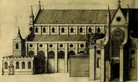 An illustration from The history of St. Pauls cathedral in London, from its foundation untill these times: extracted out of originall charters. records. leiger books, and other manuscripts. Beautified with sundry prospects of the church, figures of tombes, and monuments (1658)