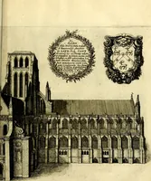 An illustration from The history of St. Pauls cathedral in London, from its foundation untill these times: extracted out of originall charters. records. leiger books, and other manuscripts. Beautified with sundry prospects of the church, figures of tombes, and monuments (1658)