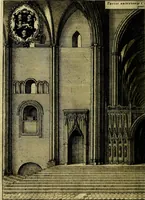 An illustration from The history of St. Pauls cathedral in London, from its foundation untill these times: extracted out of originall charters. records. leiger books, and other manuscripts. Beautified with sundry prospects of the church, figures of tombes, and monuments (1658)