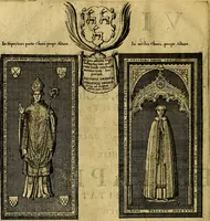 An illustration from The history of St. Pauls cathedral in London, from its foundation untill these times: extracted out of originall charters. records. leiger books, and other manuscripts. Beautified with sundry prospects of the church, figures of tombes, and monuments (1658)