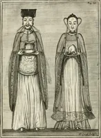 An illustration from The history of that great and renowned monarchy of China. Wherein all the particular provinces are accurately described: as also the dispositions, manners, learning, lawes, militia, government, and religion of the people. Together with the traffick and commodities of that countrey (1655)
