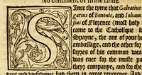 An illustration from The history of trauayle in the VVest and East Indies, and other countreys lying eyther way, towardes the fruitfull and ryche Moluccaes. : ... VVith a discourse of the Northwest passage. (1577)