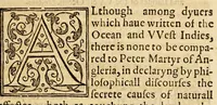 An illustration from The history of trauayle in the VVest and East Indies, and other countreys lying eyther way, towardes the fruitfull and ryche Moluccaes. : ... VVith a discourse of the Northwest passage. (1577)