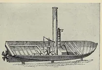 An illustration from A history of travel in America : showing the development of travel and transportation from the crude methods of the canoe and the dog-sled to the highly organized railway systems of the present, together with a narrative of the human experiences and changing social conditions that accompanied this economic conquest of the continent (1915)