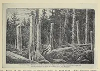 An illustration from A history of travel in America : showing the development of travel and transportation from the crude methods of the canoe and the dog-sled to the highly organized railway systems of the present, together with a narrative of the human experiences and changing social conditions that accompanied this economic conquest of the continent (1915)