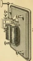 An illustration from History, theory, and practice of the electric telegraph (1866)