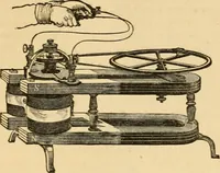 An illustration from History, theory, and practice of the electric telegraph (1866)
