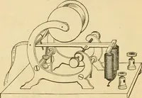 An illustration from History, theory, and practice of the electric telegraph (1866)